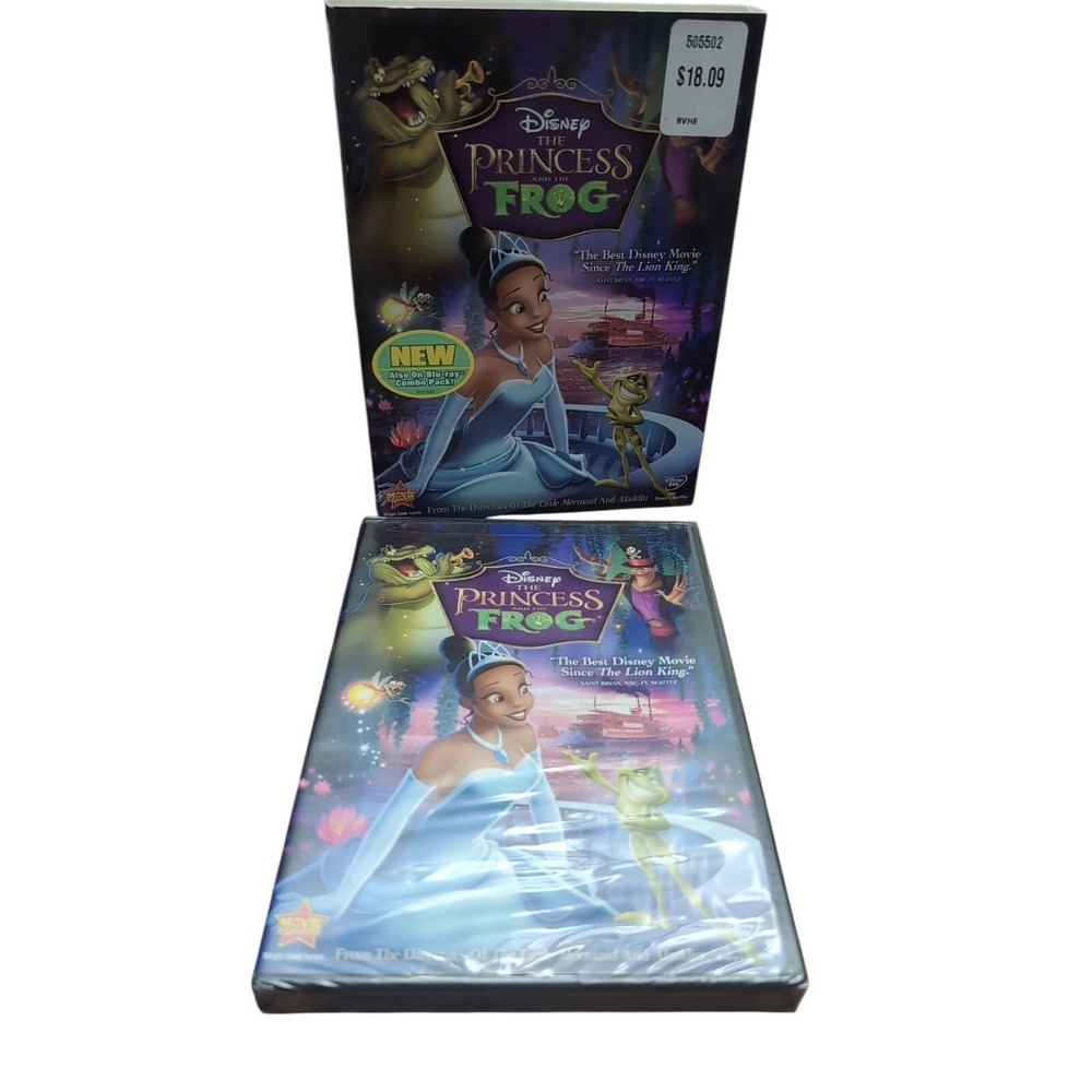 The Princess and the Frog (DVD, 2009) Brand‎ New Sealed With Slipcover